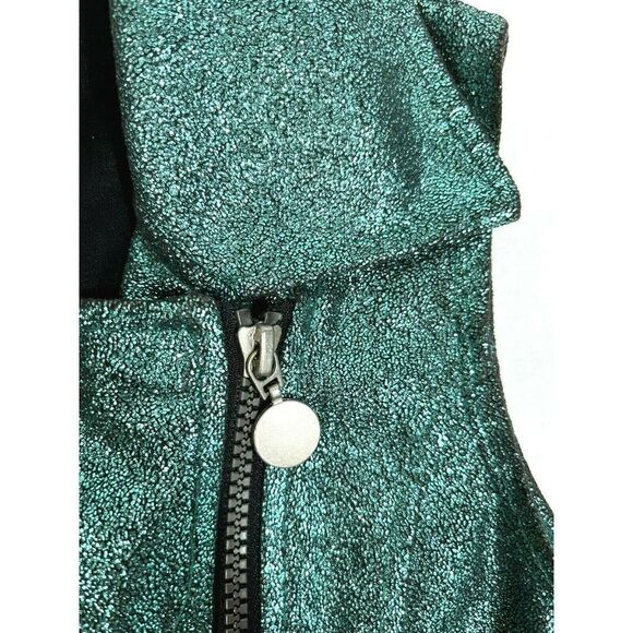 Disney Girls Descendents 2 Una Sparkly Vest Teal Black Ruffle Moto - Picture 8 of 11